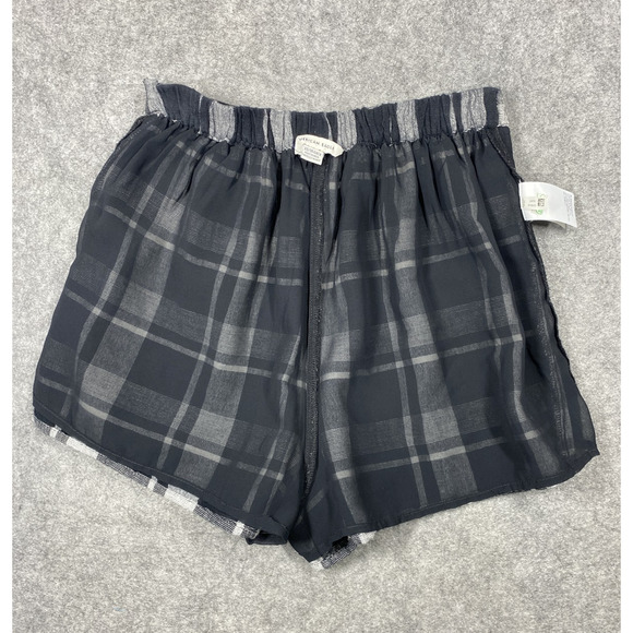American Eagle Shorts Womens Extra Small Plaid High Rise Buttons Lined Summer - Picture 13 of 15
